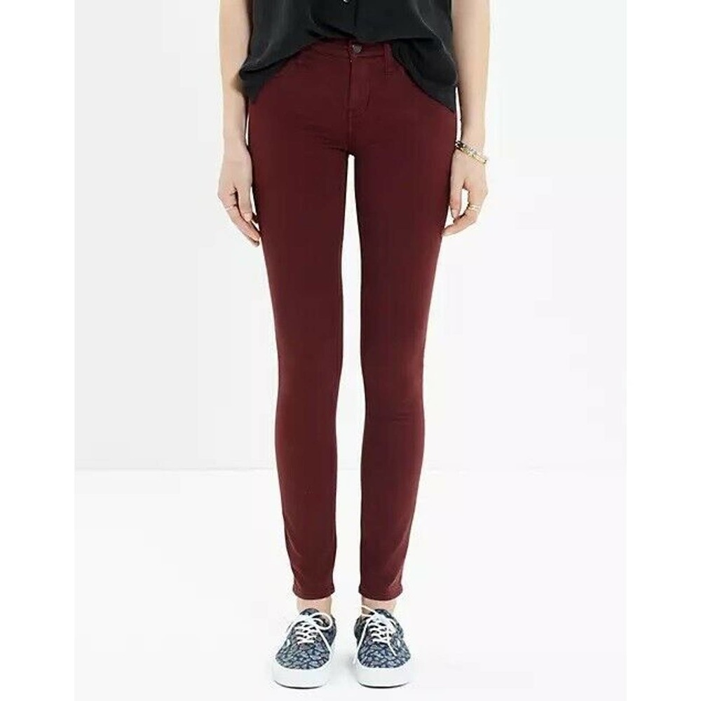 Madewell Womens Garment Dyed Skinny Stretch Jeans
